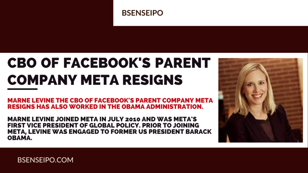 CBO of Facebook's parent company Meta resigns