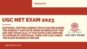 date-wise schedule of the UGC NET Exam 2023
