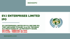 SVJ Enterprises Limited IPO