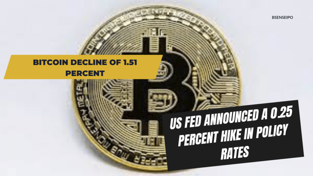 Bitcoin decline of 1.51 percent