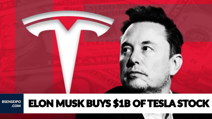 ELON MUSK BUYS $1B OF TESLA STOCK