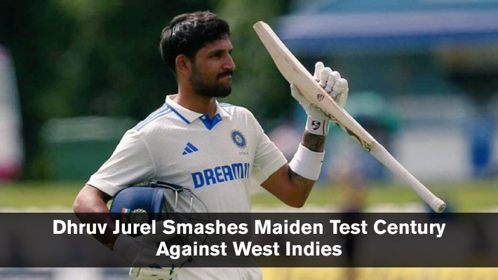Dhruv Jurel Smashes Maiden Test Century Against West Indies