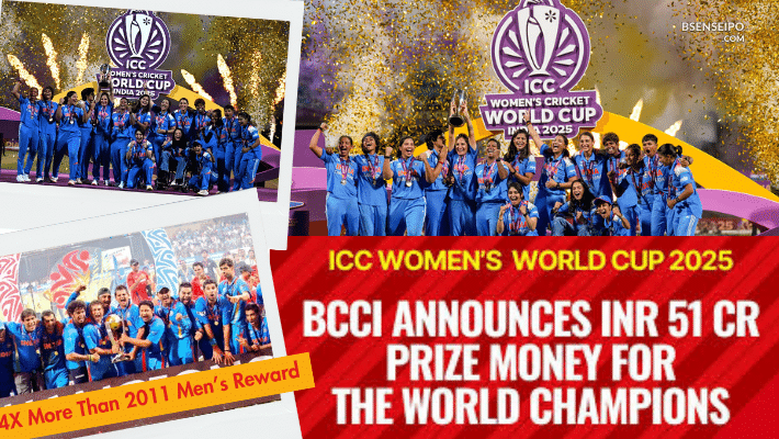 BCCI Announces ₹51 Crore Prize for 2025 Women’s World Cup Winners 4X More Than 2011 Men’s Reward