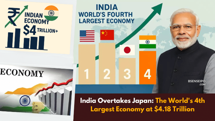 India Overtakes Japan The World's 4th Largest Economy at $4.18 Trillion